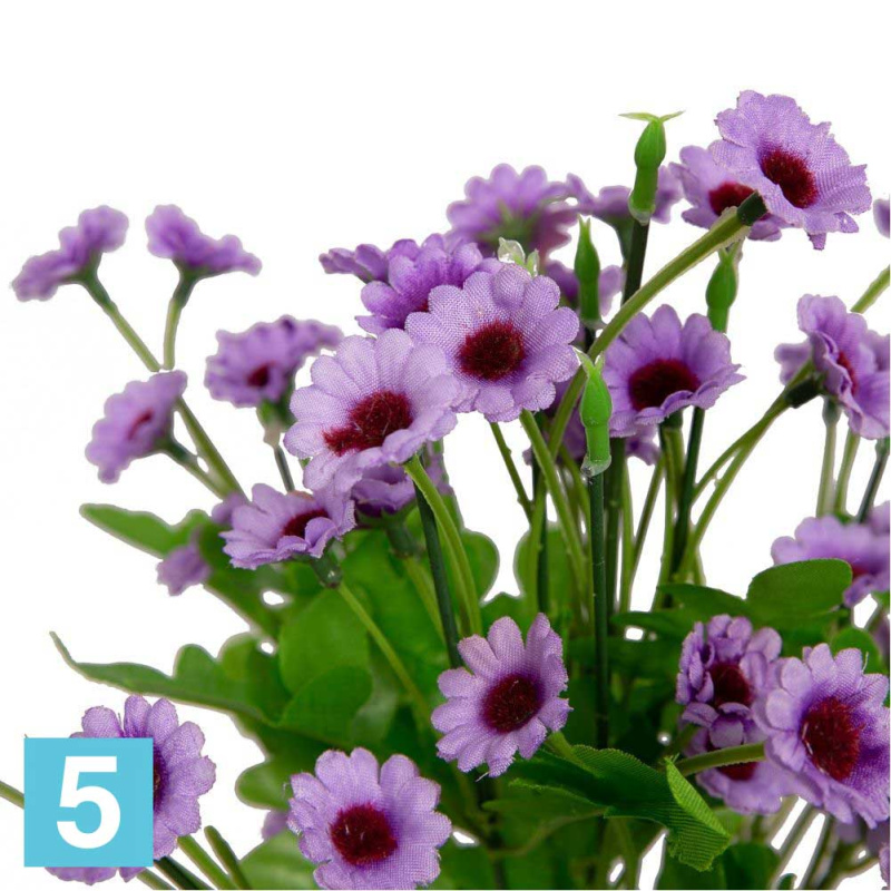 Букет Гелениума *12ч. искусственный Alseed, фиолетовый, h-38 см.