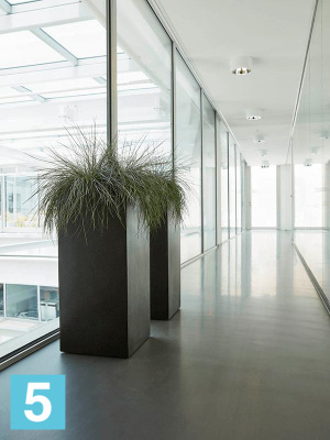 Кашпо Capi lux planter, квадратное i, черное l-25 w-25 h-67 см в #REGION_NAME_DECLINE_PP#