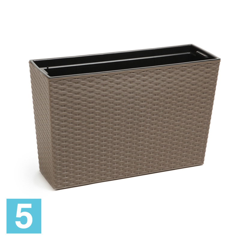 Кашпо Lamela Werbena Rattan, фраппе 56-l, 19-w, 36,5-h