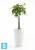 Высокое кашпо Ecopots Sankara-H, светло-серое 45-d, 75-h