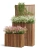 Кашпо TREEZ Effectory Timberline Низкий узкий дивайдер, тёмное дерево 73-l, 27-w, 50-h