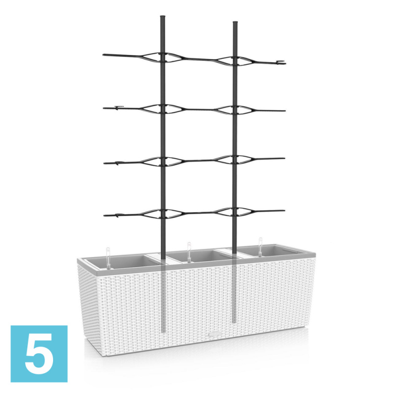 Решетка для Lechuza Trio Cottage 100, черная 86-l, 135-h
