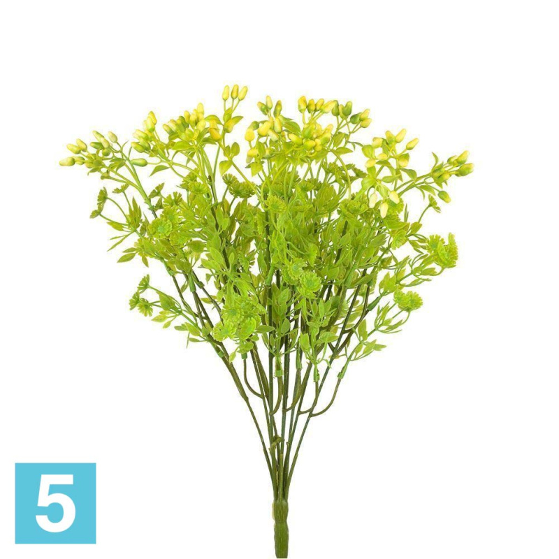 Куст гипсофилы с бутоном искусственный искусственный Alseed, микс, h-40  см.