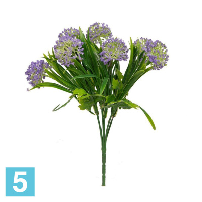Лук декоративный куст *7 искусственный Alseed, h-29 см., микс