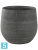 Кашпо Esra pot mystic, серое d-26 h-26 см
