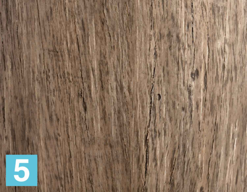Кашпо с автополивом TREEZ Effectory Wood округлый конус, светлый дуб 40-d, 39-h