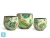 Кашпо TREEZ Effectory Savage Garden Чаша Botanical, белое с зеленым 33-d, 29-h