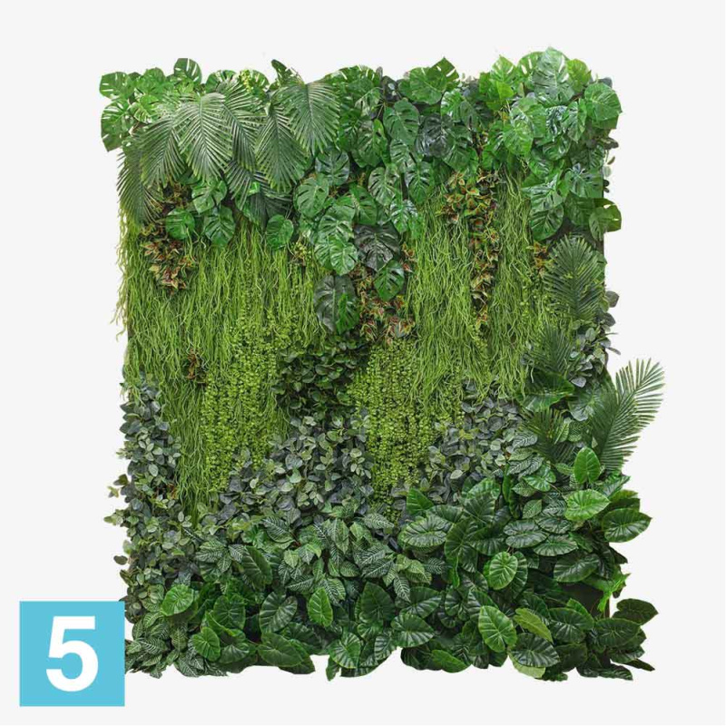 Фитостена искусственная Alseed, крупная, композиция листов