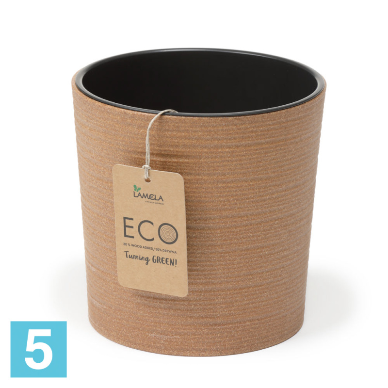 Кашпо Lamela Malwa eco Dluto, белое 30-d, 30,5-h