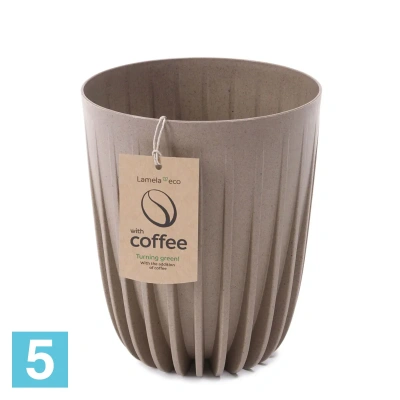 Кашпо Lamela Mira Eco Coffee, кофе эспрессо 25-d, 29,7-h
