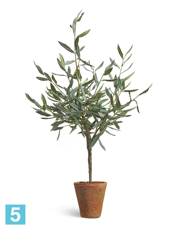 Олива искусственная TREEZ Collection Элегант (серия Prime) в керамическом кашпо 85h