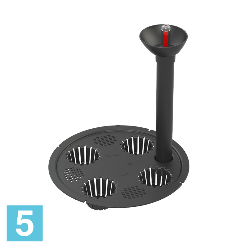 Кашпо с автополивом Lamela Lilia Dluto, мокко 30-d, 57-h