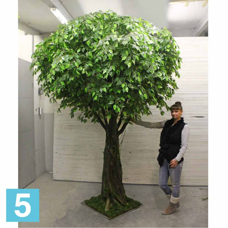 Фикус с металлическим каркасом искусственный Alseed, h-300 см.