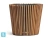 Кашпо TREEZ Effectory Timberline Конус, тёмное дерево 52-d, 45-h