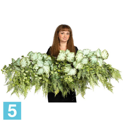 Лиана с Бегонией патина искусственная Alseed, l-100 см.