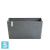 Прямоугольное кашпо Ecopots Paris, серое 99-l, 46-w, 50-h