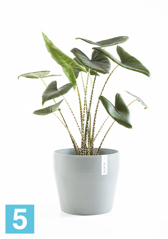 Напольное кашпо Ecopots Sankara, серо-голубое 40-d, 35-h