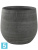 Кашпо Esra pot mystic, серое d-31 h-28 см