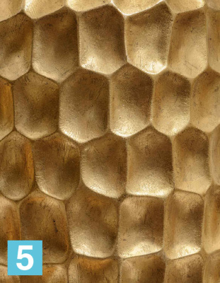 Кашпо TREEZ Effectory Metal Высокий конус Design Cells, сусальное золото 34-d, 97-h в #REGION_NAME_DECLINE_PP#