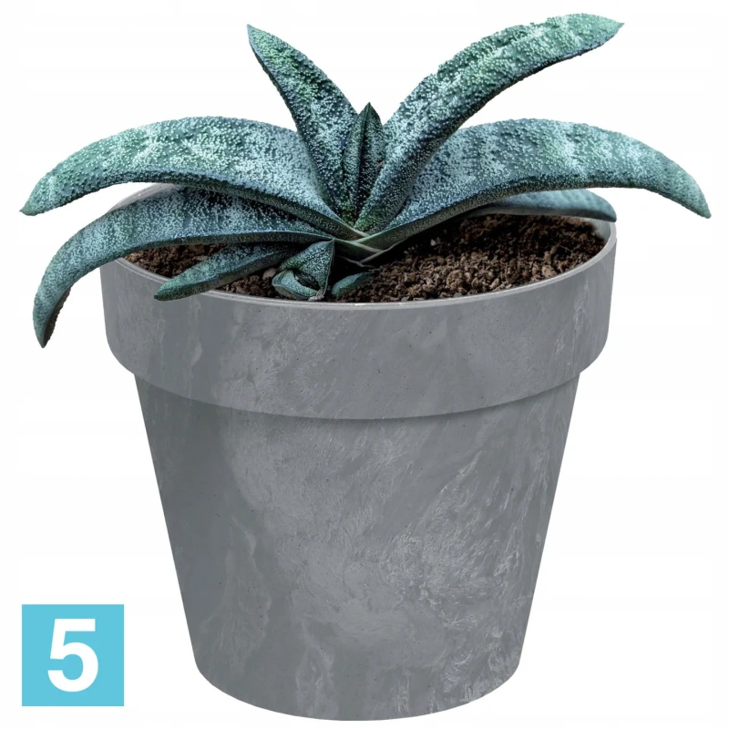 Напольное кашпо Prosperplast Cube Beton, бетон 40-d, 35-h