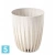 Кашпо Lamela Mira Eco Wood, белое 19-d, 22,6-h