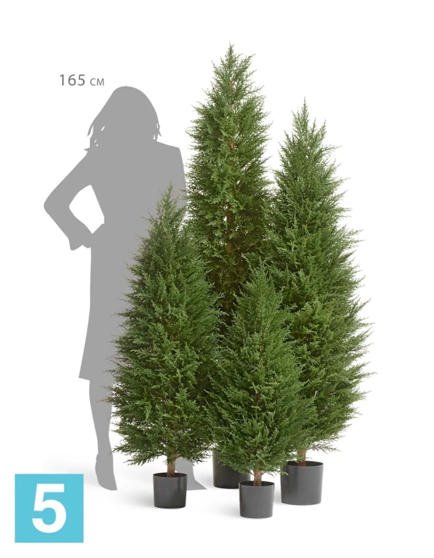 Кипарис Тауэр Элегант искусственный TREEZ Collection уличный 90h (крона 40-d, 80-h)