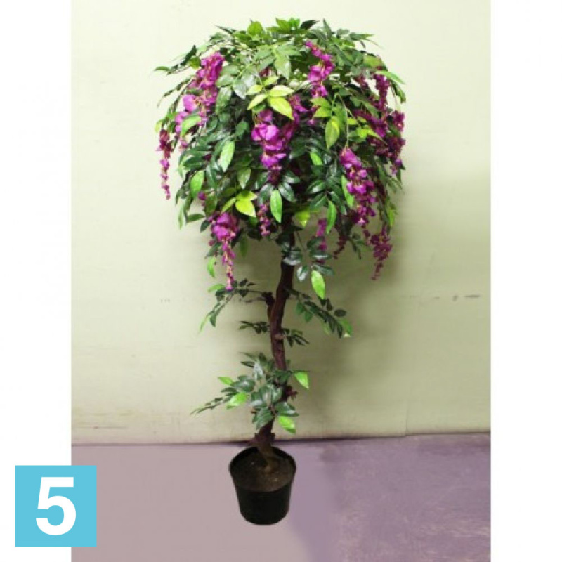 Сциндапсус ампельный в кокосовом боксе 30х30х искусственный Alseed, h-10