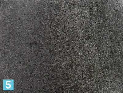Кашпо TREEZ Effectory Stone Куб, тёмно-серый камень 60-l, 60-w, 60-h