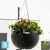Подвесное кашпо Ola Dom Rattan, антрацит 34-d, 20,9-h