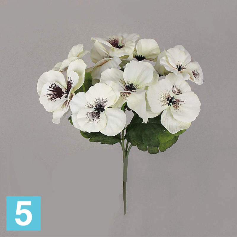 Букет анютины глазки искусственный Alseed, h-31 см.