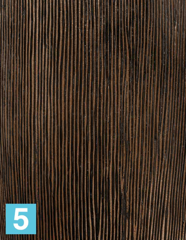 Кашпо с автополивом TREEZ Effectory Wow, Высокий конус Design, тёмное матовое золото 34-d, 75-h