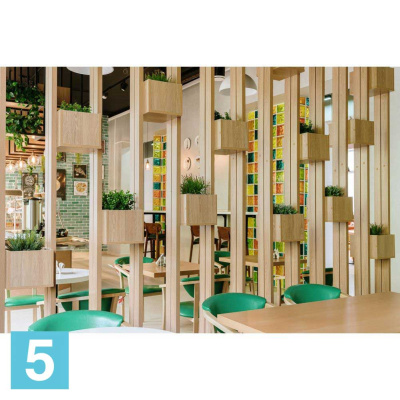 Самшит искусственная Alseed, зелёный, h-20 см. в кокосовом боксе 25*8*8