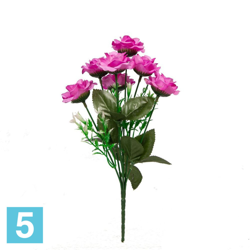 Букет роз *7 искусственный Alseed, h-30 см., микс