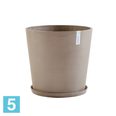 Напольное кашпо Ecopots Amsterdam, серо-коричневое 60-d, 56-h в #REGION_NAME_DECLINE_PP#