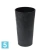 Кашпо с автополивом Lamela Lilia Eco Recycled Beton, черный бетон 25-d, 47-h