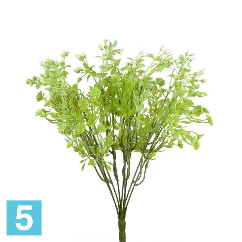 Куст гипсофилы с бутоном искусственный искусственный Alseed, микс, h-40  см.
