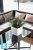 Lechuza Quadro кашпо, красное 50-l, 50-w, 47-h