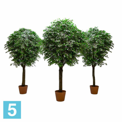 Фикус искусственный Alseed, h-300 см., латекс, в кашпо, d-42 см.