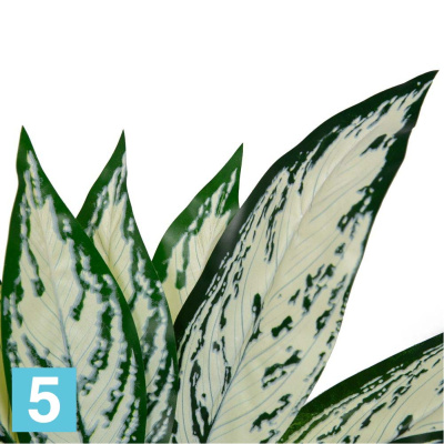 Куст Хосты пестрый 12листов искусственный Alseed, h-50 см., Б