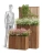 Кашпо TREEZ Effectory Timberline Низкий узкий дивайдер, тёмное дерево 73-l, 27-w, 50-h