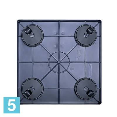 Подставка на колесах Prosperplast Mobile Platform Square, антрацит 39-l, 39-w, 4,5-h