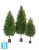 Кипарис Тауэр Элегант искусственный TREEZ Collection уличный 120h (крона 50-d, 100-h)