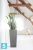 Высокое кашпо Ecopots Rotterdam-MH, серое 30-l, 30-w, 50-h