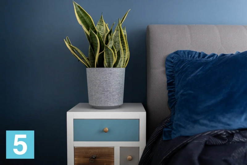Кашпо Lamela GAMA Textil, черное 28,5-d, 31,6-h