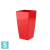 Высокое кашпо Artevasi Pisa, красное 33-l, 33-w, 60-h