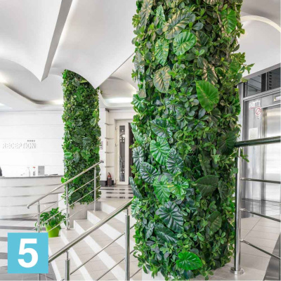 Лиана Шеффлера с филодендроном искусственная Alseed, латекс, l-100 см.