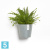 Кашпо с автополивом Ecopots Amsterdam, серо-голубое 20-d, 18-h