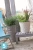 Высокое кашпо Prosperplast SAND SLIM, серое 39-d, 75-h