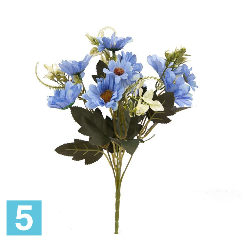 Букет маргариток*5 искусственный Alseed, h-30 см.