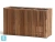 Кашпо TREEZ Effectory Timberline Низкий дивайдер, тёмное дерево 86-l, 33-w, 50-h